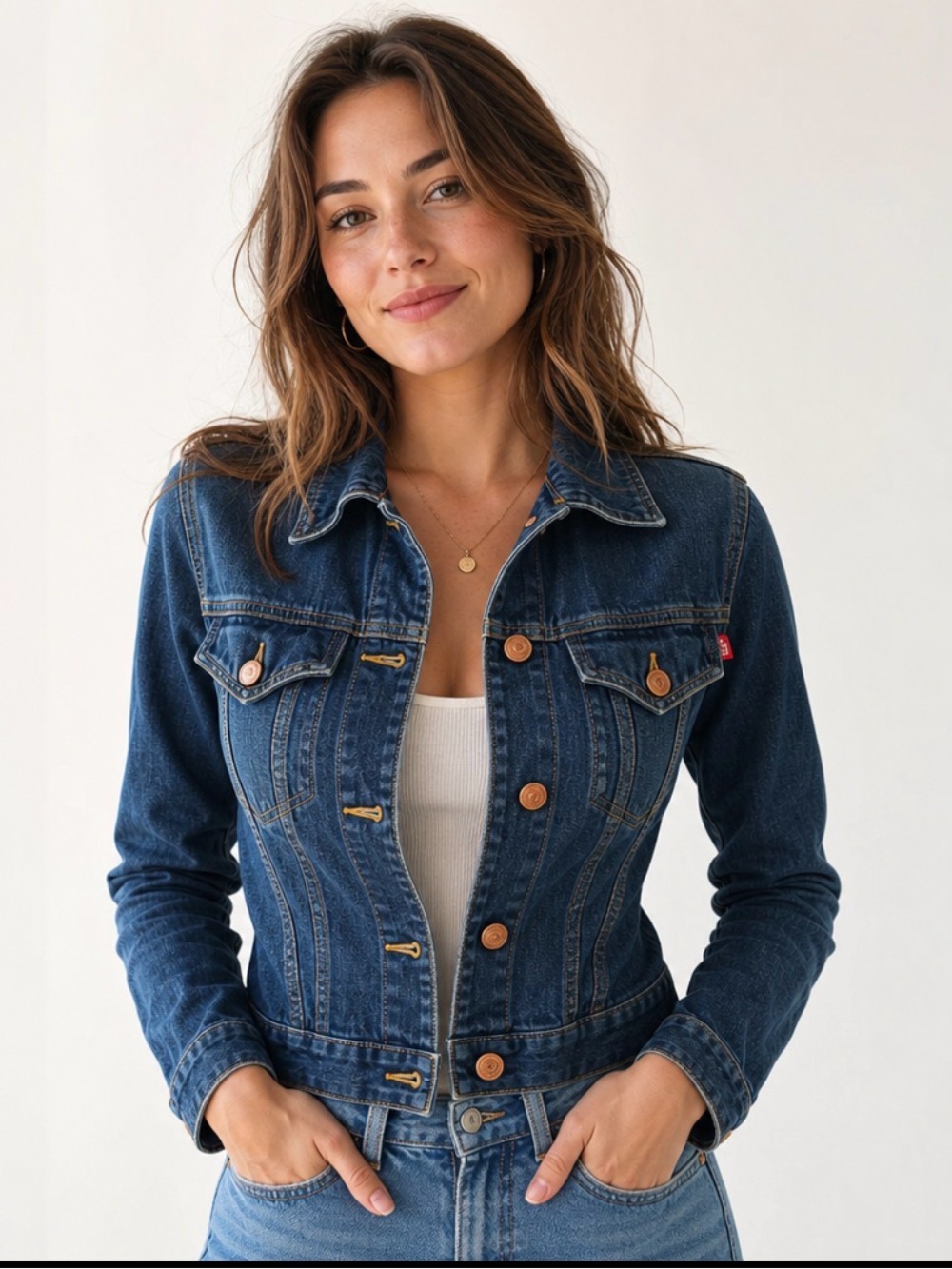 Roxy by quicksilver Dark Blue Denim Jean Jacket, size Small, great cond